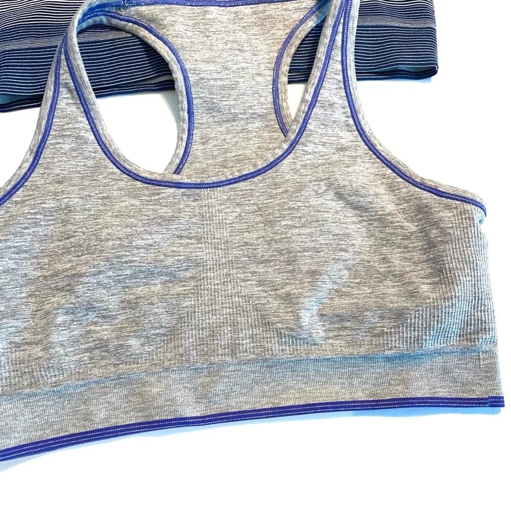2 Yummie Purple ombré and blue ombré Racerback Sports Bra with Stretchy Fabric - Picture 6 of 9